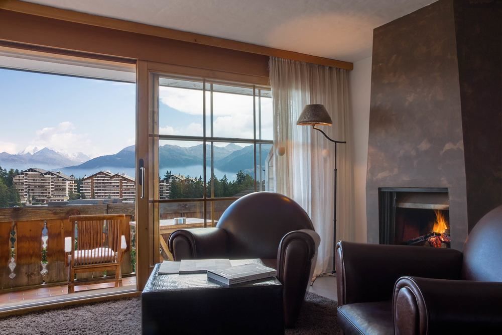 Hostellerie Du Pas De L'Ours "Relais Et Chateaux" Кран-Монтана Экстерьер фото