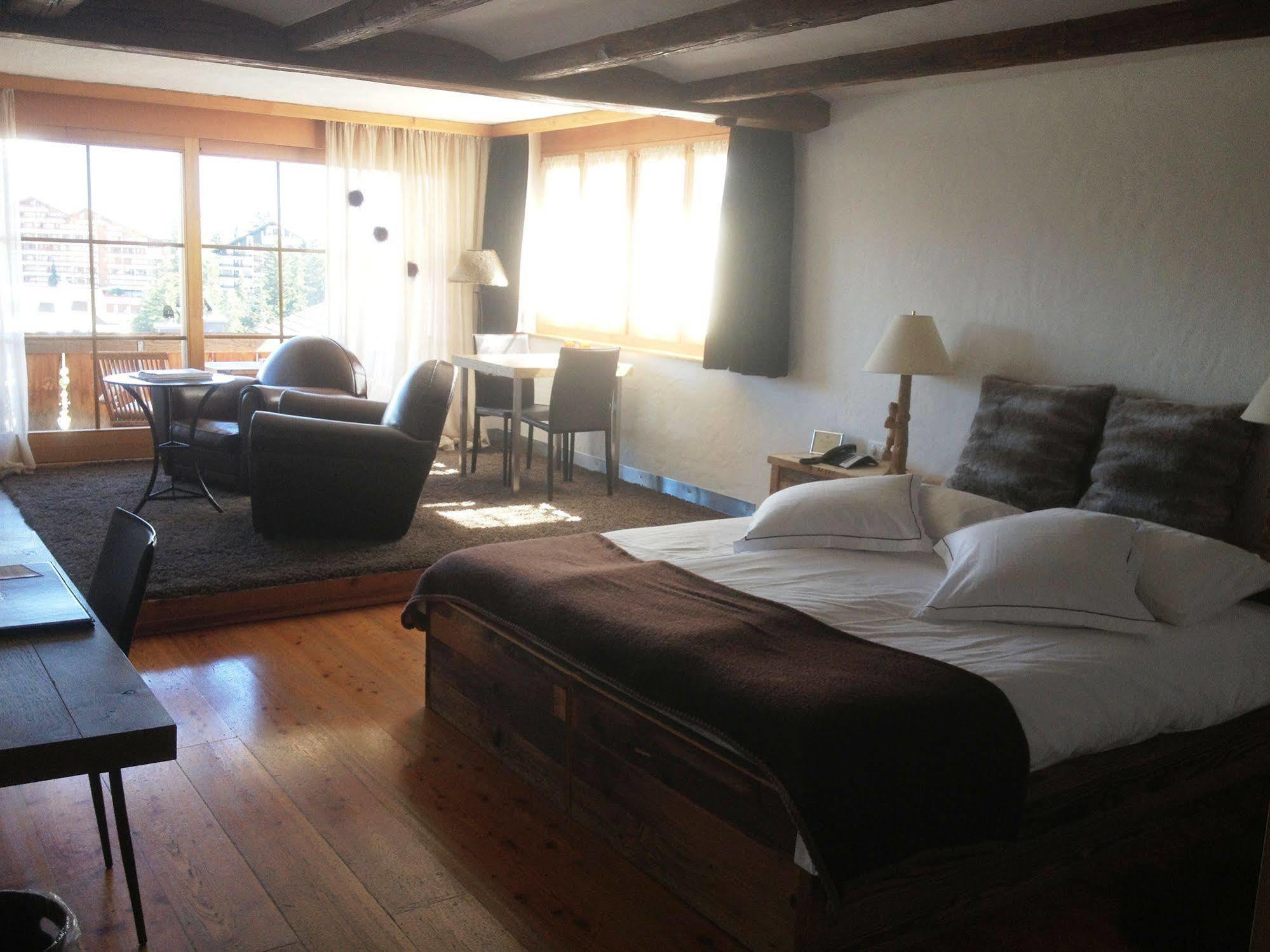 Hostellerie Du Pas De L'Ours "Relais Et Chateaux" Кран-Монтана Экстерьер фото